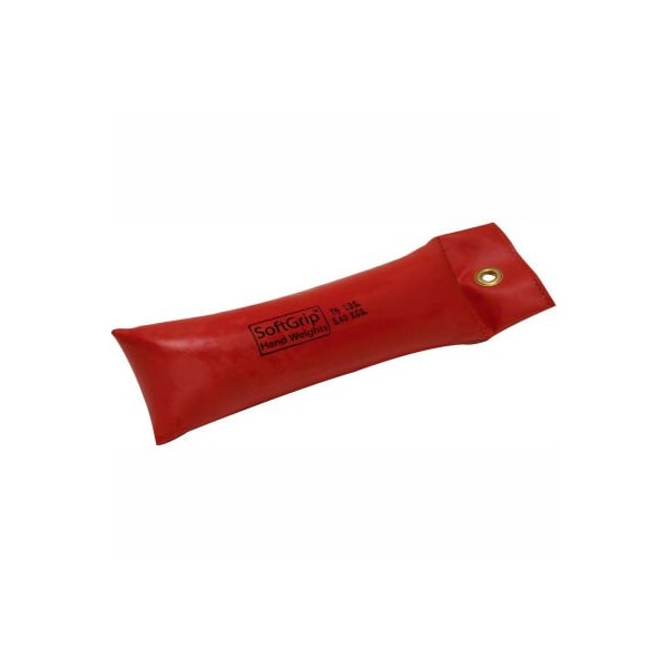 CanDo SoftGrip Hand Weight, 7.5 lb., Red